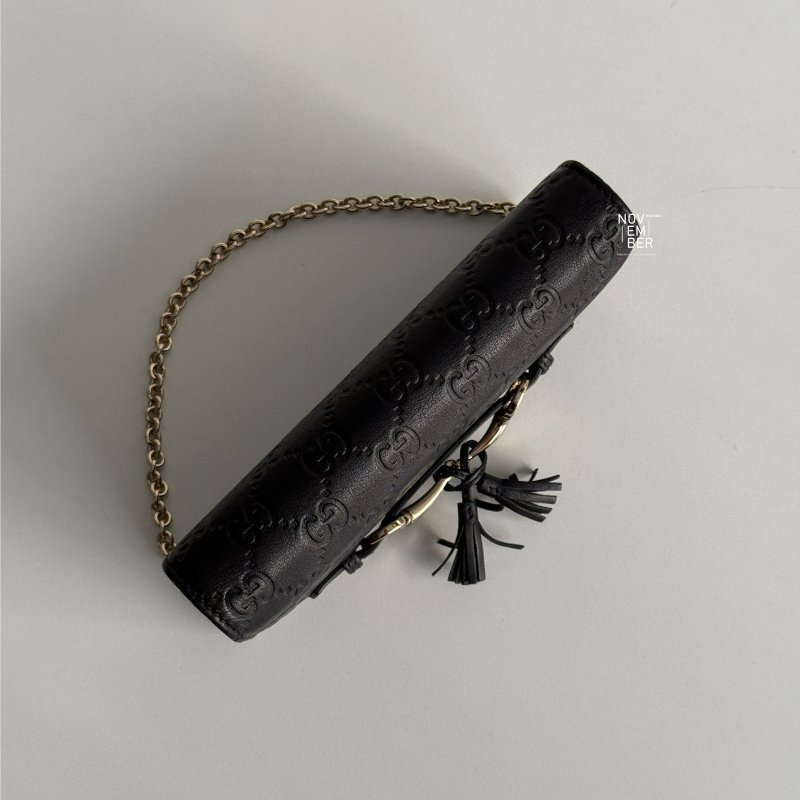 全新✨ Gucci 古馳 經典老花壓紋馬銜扣WOC-3