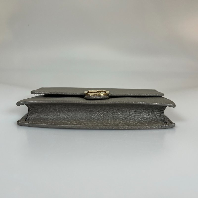 GUCCI 615523 灰SOHO 鐵牌肩背包-4