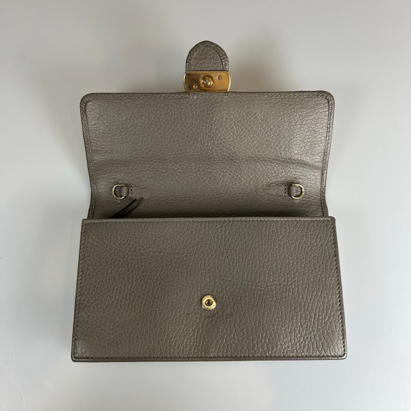 GUCCI 615523 灰SOHO 鐵牌肩背包-5