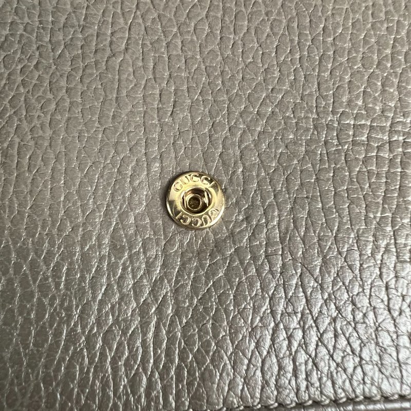 GUCCI 615523 灰SOHO 鐵牌肩背包-8