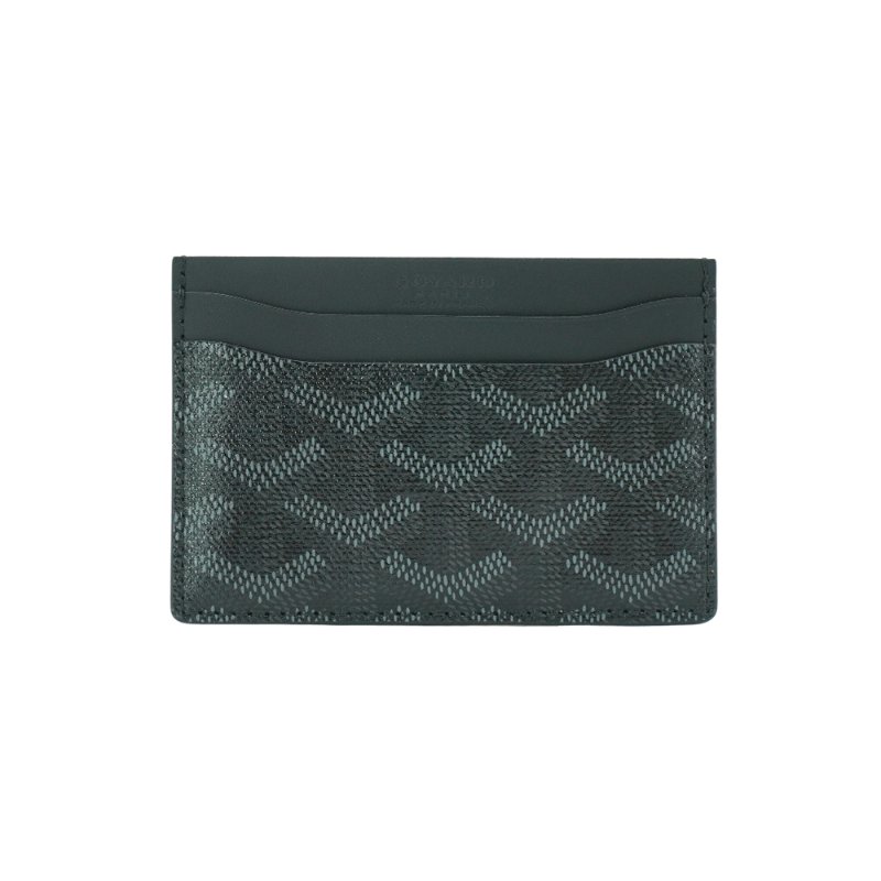 Goyard Saint-Sulpice 帆布單片4卡卡夾(黑/灰)-0