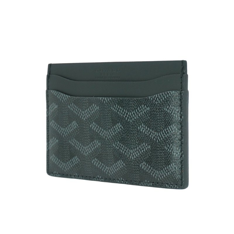 Goyard Saint-Sulpice 帆布單片4卡卡夾(黑/灰)-1
