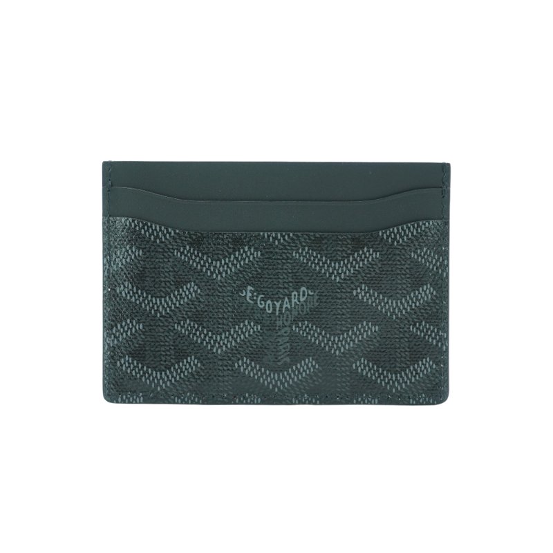 Goyard Saint-Sulpice 帆布單片4卡卡夾(黑/灰)-2