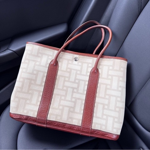 【稀有款式不撞包😍全網獨家✨】Hermès 限定系列x金棕馬賽克 Garden Party花園36