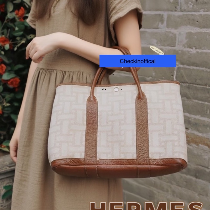 【稀有款式不撞包😍全網獨家✨】Hermès 限定系列x金棕馬賽克 Garden Party花園36-8