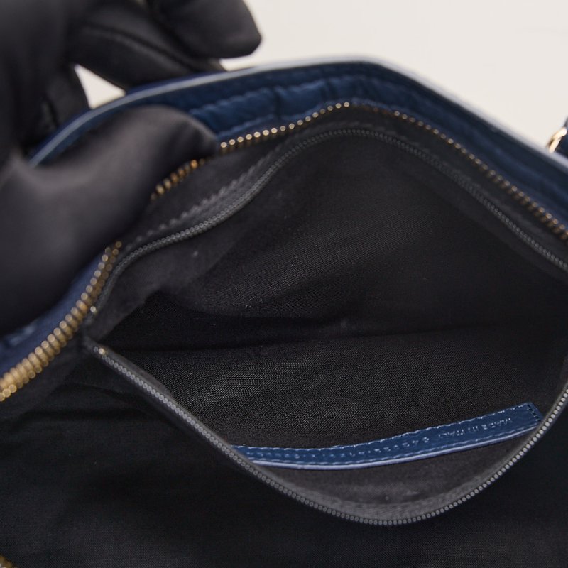 二手Balenciaga giant city機車包/小號 深藍色-17