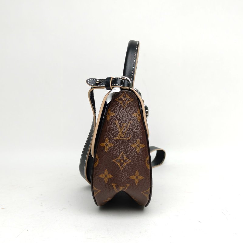 LOUIS VUITTON CHAINIT鎖頭包老花PVC金銀扣2017肩背包-1