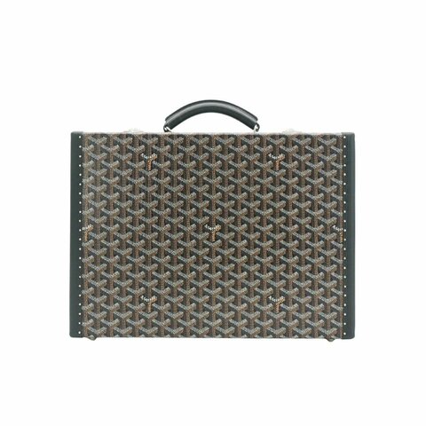 Goyard 展示品 Manoir PM 印花帆布硬殼手提公事包(黑)