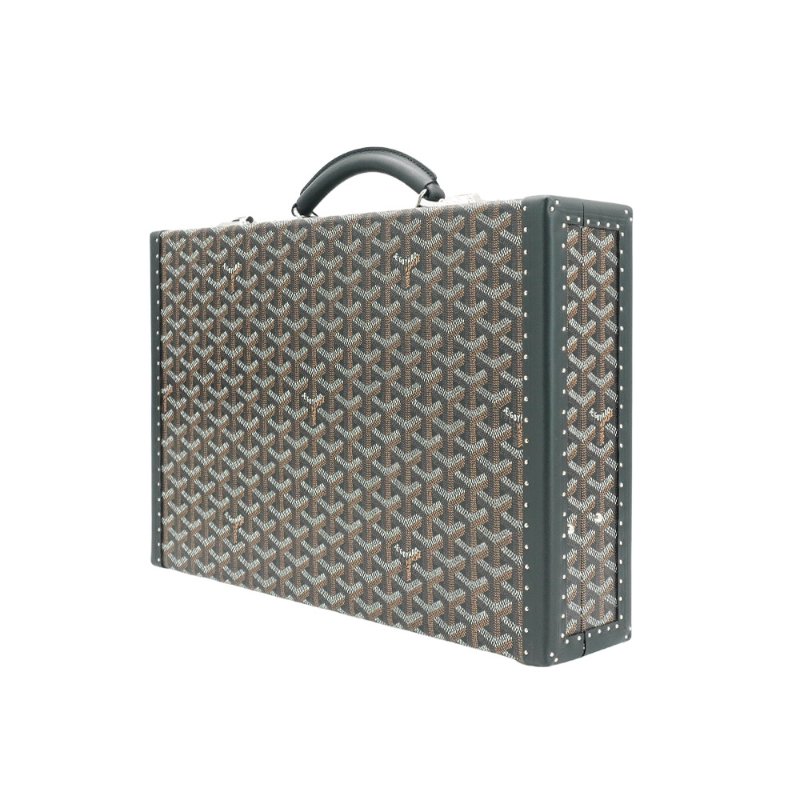 Goyard 展示品 Manoir PM 印花帆布硬殼手提公事包(黑)-1
