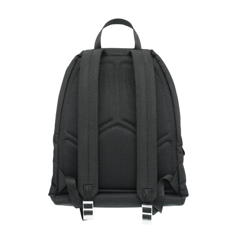 Prada 再生尼龍銀三角logo後背包(2V066A-黑)-2