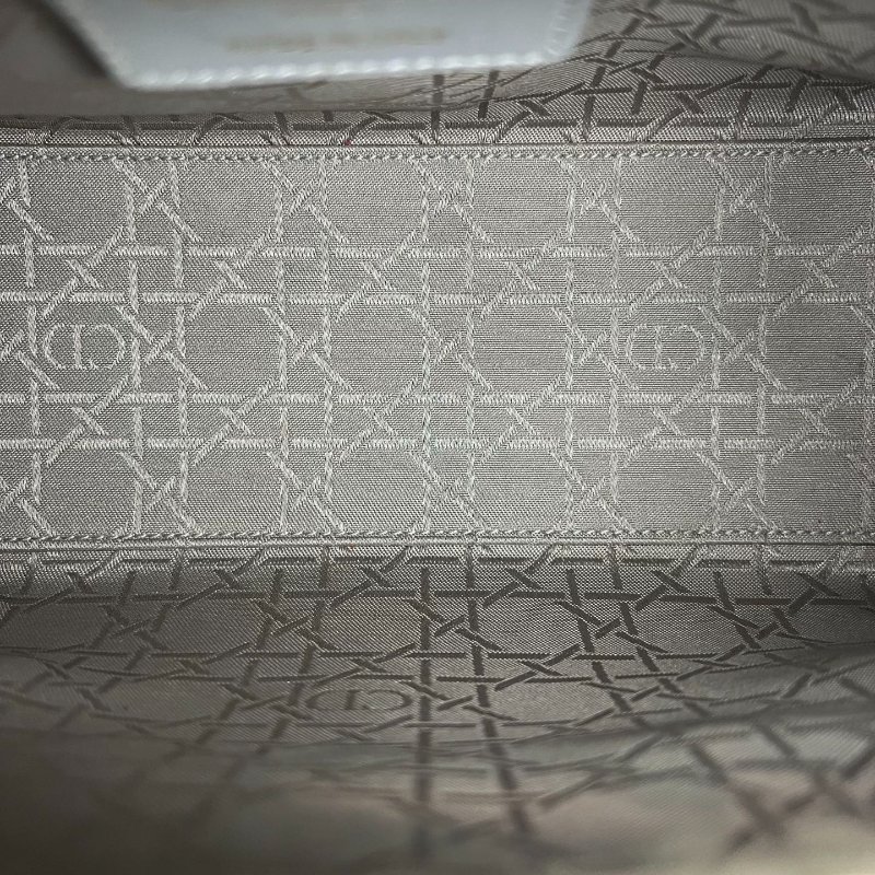 DIOR  灰銀黛妃包5*5 舊版-5