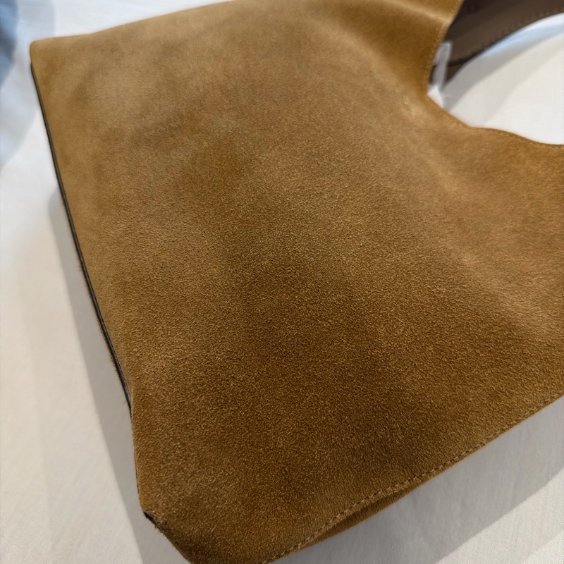 Coach Suede Brooklyn Shoulder Bag 28 麂皮手提肩背包 cedar 雪松色-14