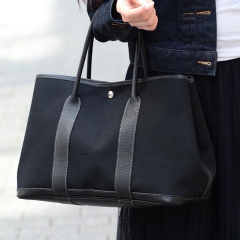 【又輕又實用✨全網最低價】愛馬仕Hermes Garden Party 黑色花園包36