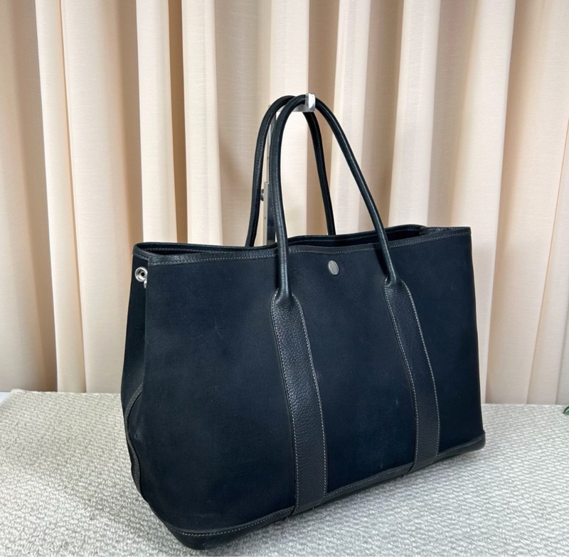 【又輕又實用✨全網最低價】愛馬仕Hermes Garden Party 黑色花園包36-6