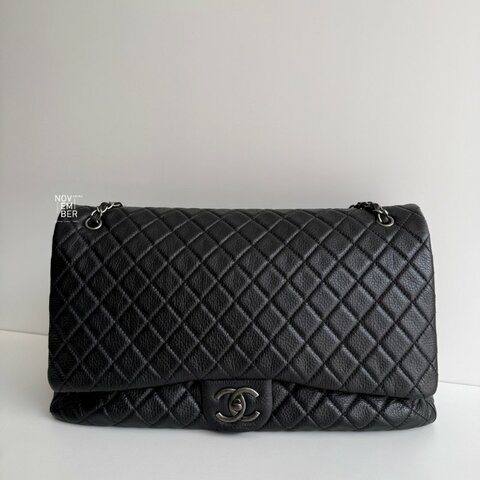 99新🆕 保卡款🫰🏻 Chanel 香奈兒 CF XXL 黑色銀釦