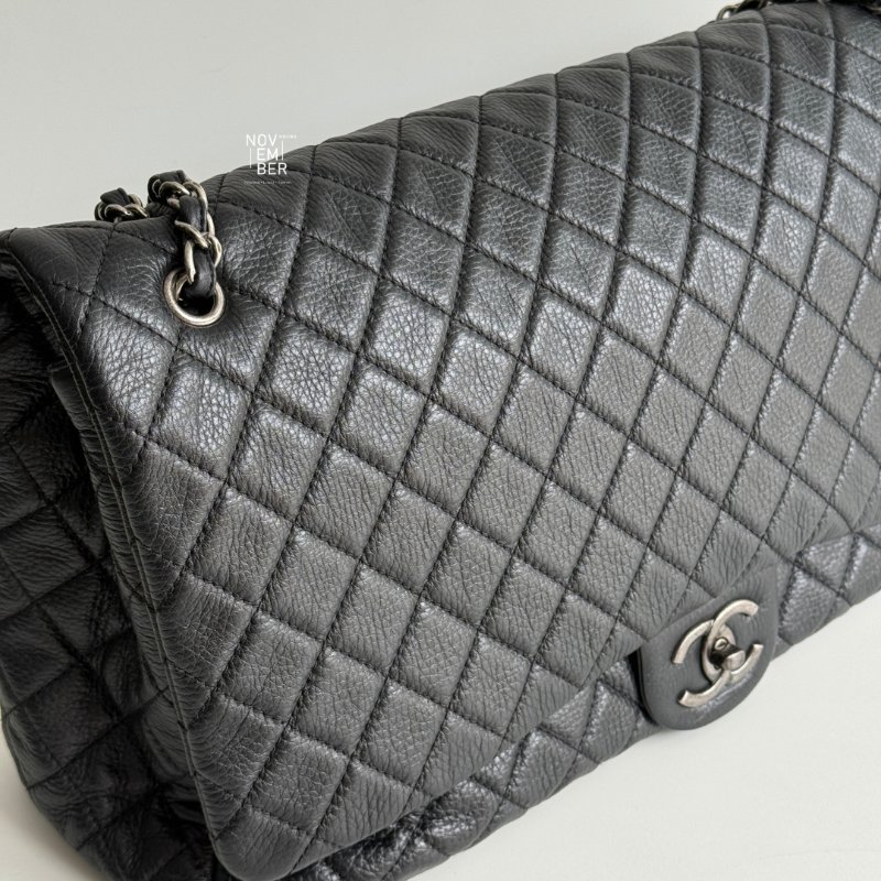99新🆕 保卡款🫰🏻 Chanel 香奈兒 CF XXL 黑色銀釦-2