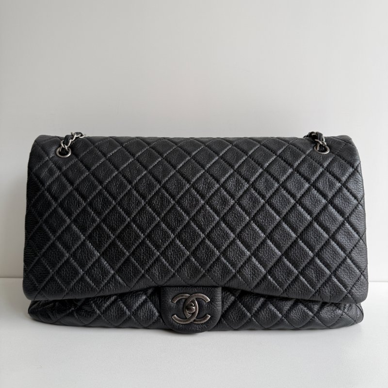 99新🆕 保卡款🫰🏻 Chanel 香奈兒 CF XXL 黑色銀釦-7