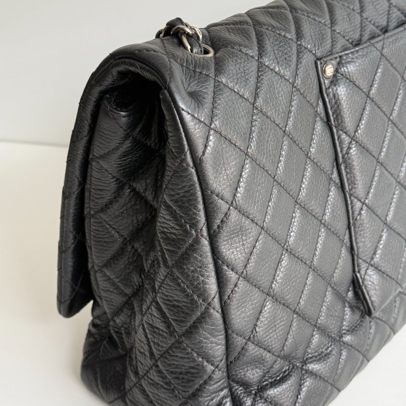 99新🆕 保卡款🫰🏻 Chanel 香奈兒 CF XXL 黑色銀釦-11