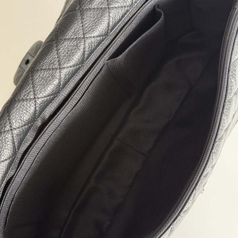 99新🆕 保卡款🫰🏻 Chanel 香奈兒 CF XXL 黑色銀釦-15