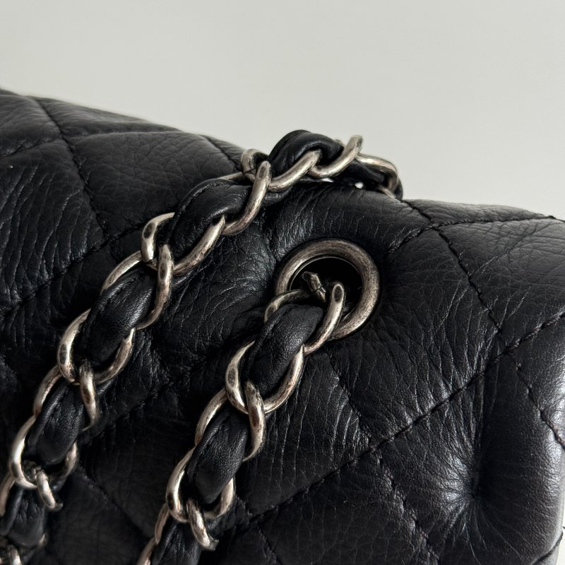 99新🆕 保卡款🫰🏻 Chanel 香奈兒 CF XXL 黑色銀釦-16