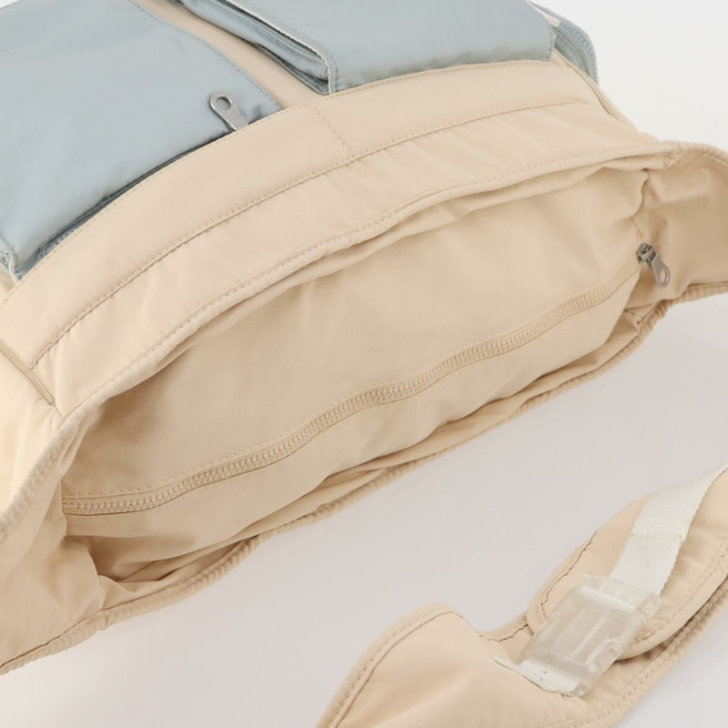 【日本直送】香奈兒運動單背包 尼龍 象牙色 銀色 CC 標誌 正品 YKZ147A-5