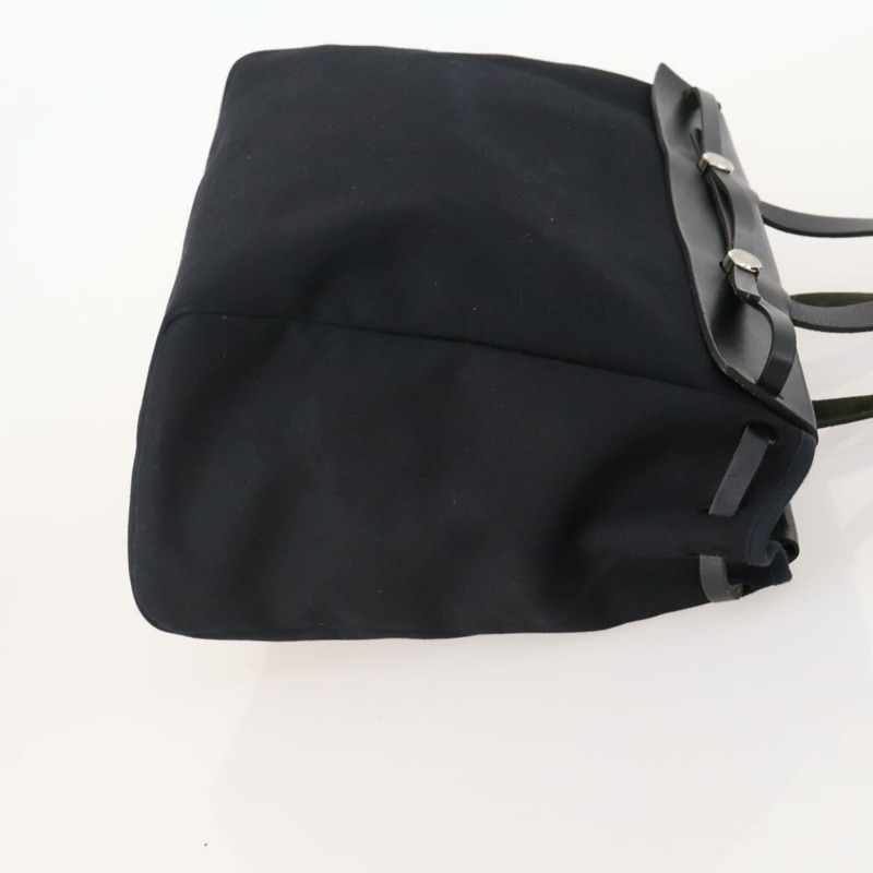 【日本直送】愛馬仕 Herbag Cabass GM 帆布手提包，兩用，黑色/銀色，正品 BAZ865A-2