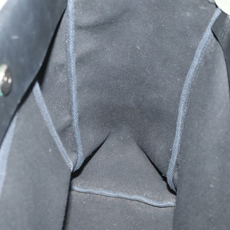 【日本直送】愛馬仕 Herbag Cabass GM 帆布手提包，兩用，黑色/銀色，正品 BAZ865A-19