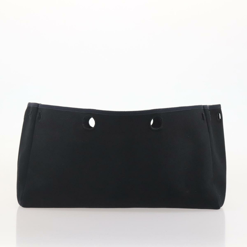 【日本直送】愛馬仕 Herbag Cabass GM 帆布手提包，兩用，黑色/銀色，正品 BAZ865A-20
