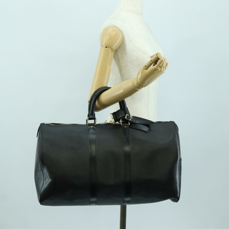 【日本直送】路易威登 Epi Keepall 45 波士頓包 黑色 M42972 LV Auth am11227V-21