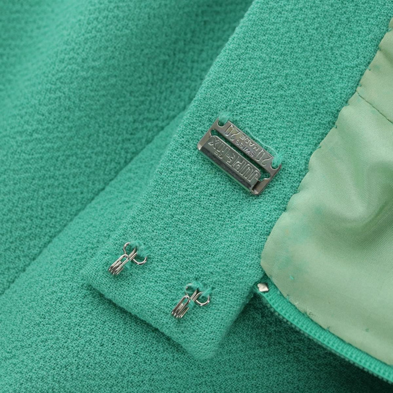 【日本直送】香奈兒外套半裙套裝 羊毛 綠色 CC Auth am11218A-10
