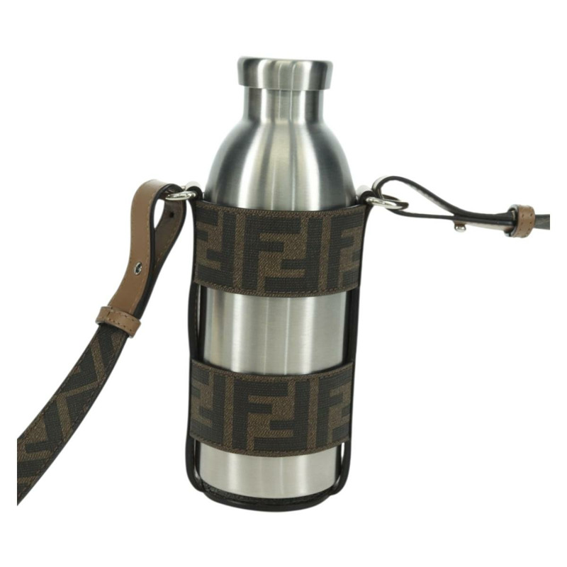 【日本直送】FENDI Zucca 帆布水瓶架 24Bottls 聯名款 黑色 Auth INZ021M-1