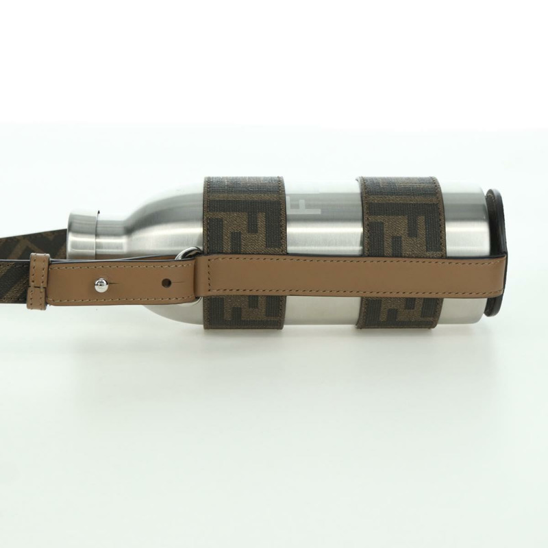 【日本直送】FENDI Zucca 帆布水瓶架 24Bottls 聯名款 黑色 Auth INZ021M-2