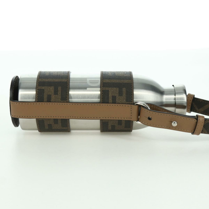 【日本直送】FENDI Zucca 帆布水瓶架 24Bottls 聯名款 黑色 Auth INZ021M-3