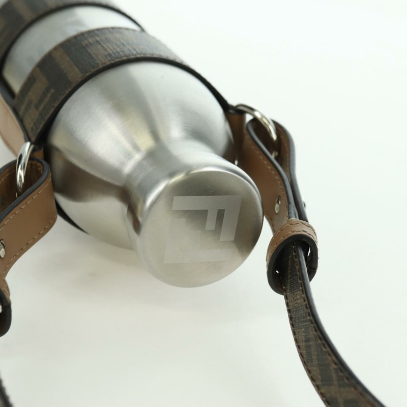 【日本直送】FENDI Zucca 帆布水瓶架 24Bottls 聯名款 黑色 Auth INZ021M-5