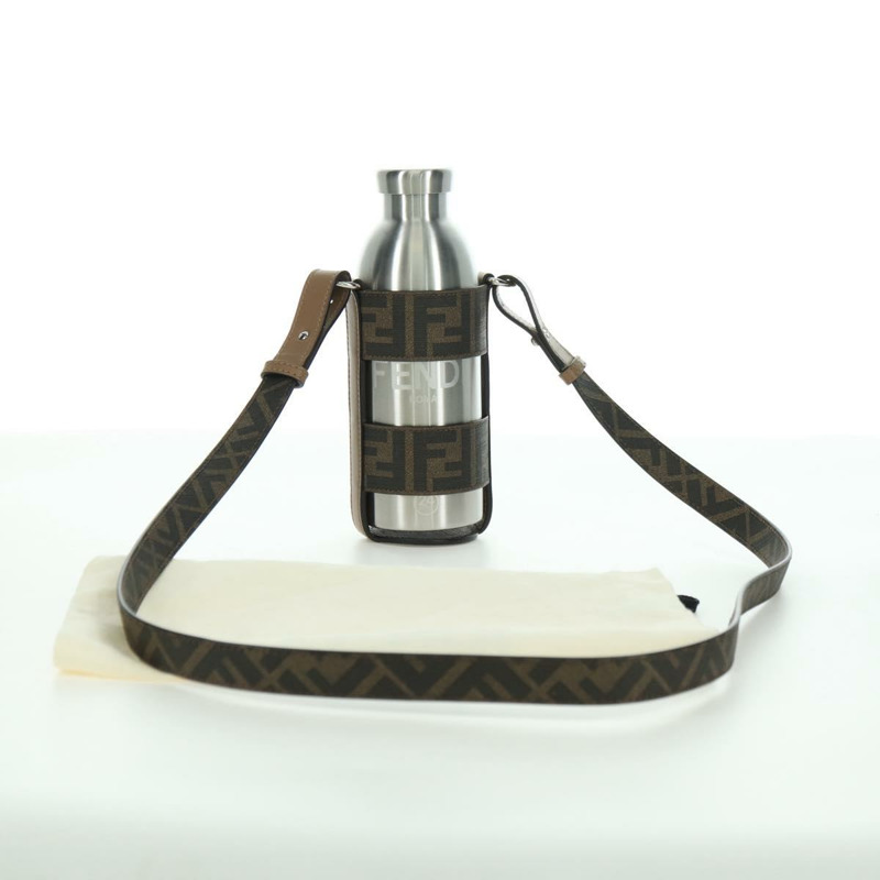 【日本直送】FENDI Zucca 帆布水瓶架 24Bottls 聯名款 黑色 Auth INZ021M-11