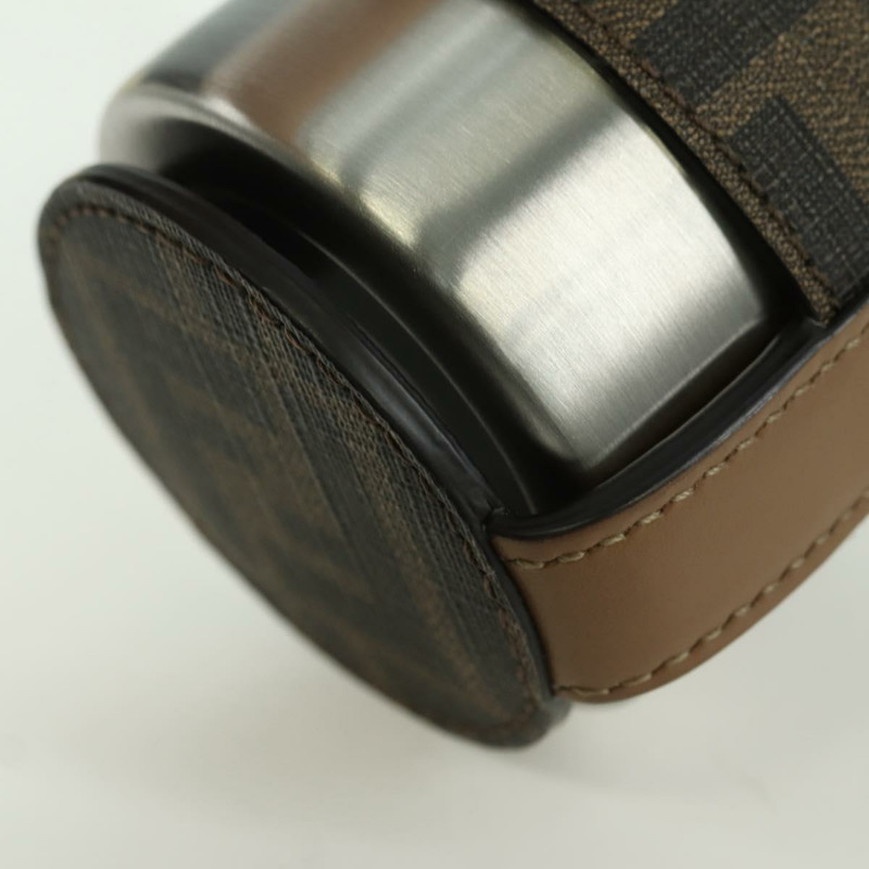 【日本直送】FENDI Zucca 帆布水瓶架 24Bottls 聯名款 黑色 Auth INZ021M-16