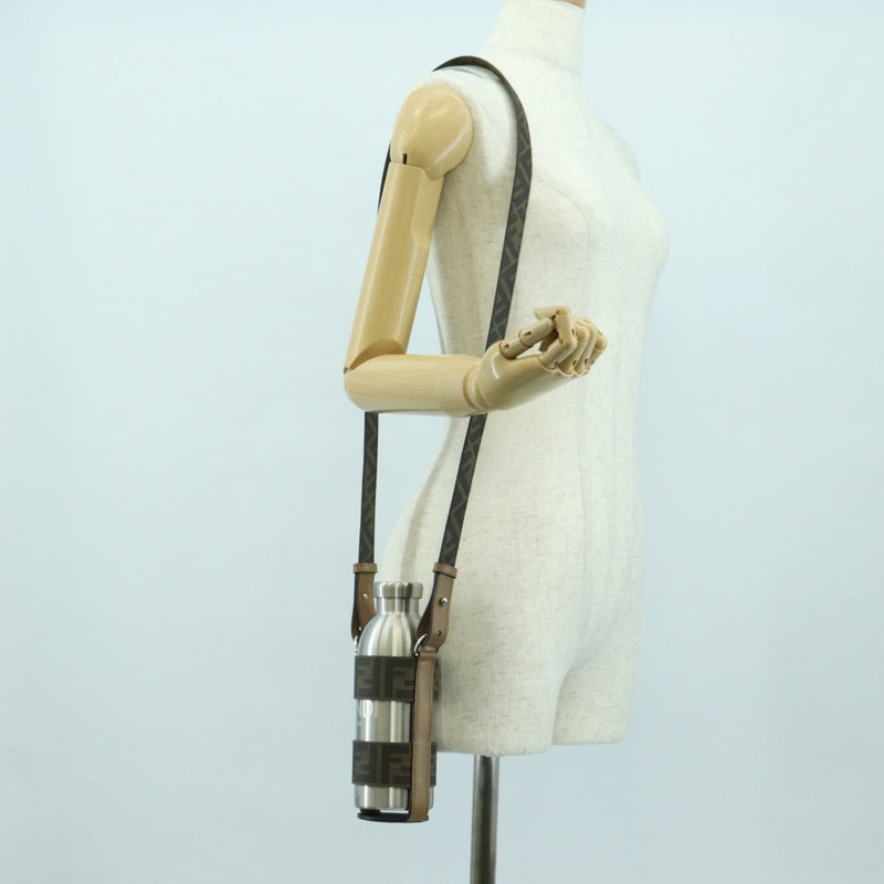 【日本直送】FENDI Zucca 帆布水瓶架 24Bottls 聯名款 黑色 Auth INZ021M-24