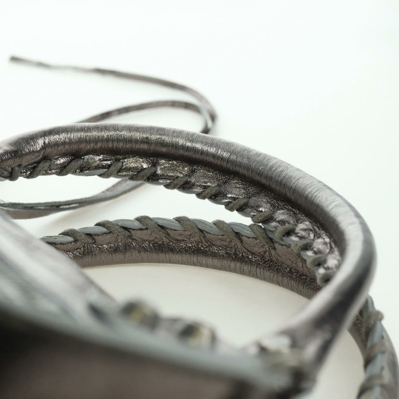 【日本直送】BALENCIAGA The First 手提包 皮革 2way 銀色 103208 正品 YKZ863SAM-7