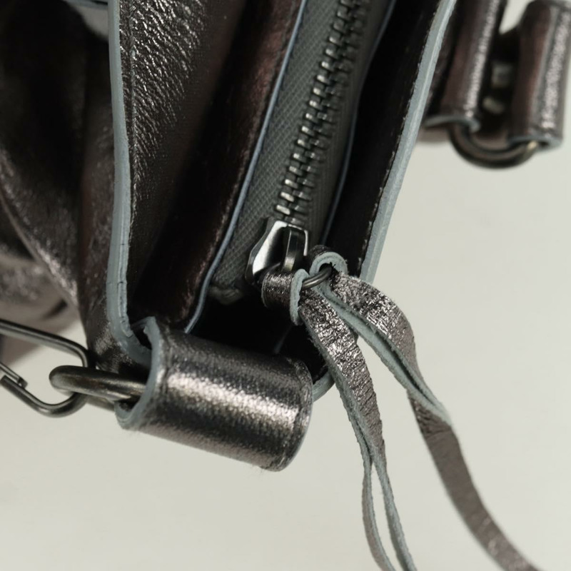 【日本直送】BALENCIAGA The First 手提包 皮革 2way 銀色 103208 正品 YKZ863SAM-17