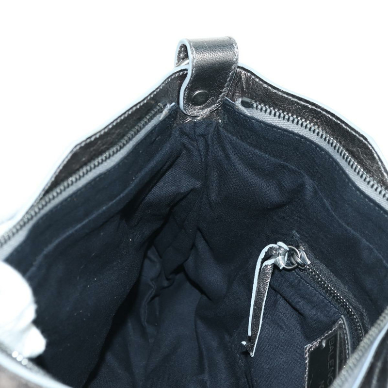 【日本直送】BALENCIAGA The First 手提包 皮革 2way 銀色 103208 正品 YKZ863SAM-21