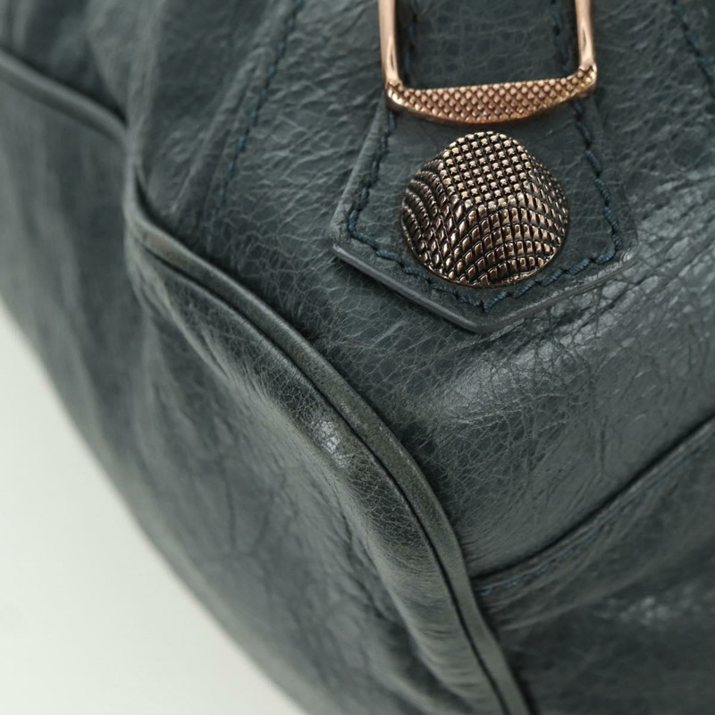【日本直送】BALENCIAGA 經典 Vero 手提包 皮革 兩用 灰色/金色 263244 正品 yk20212SAM-14