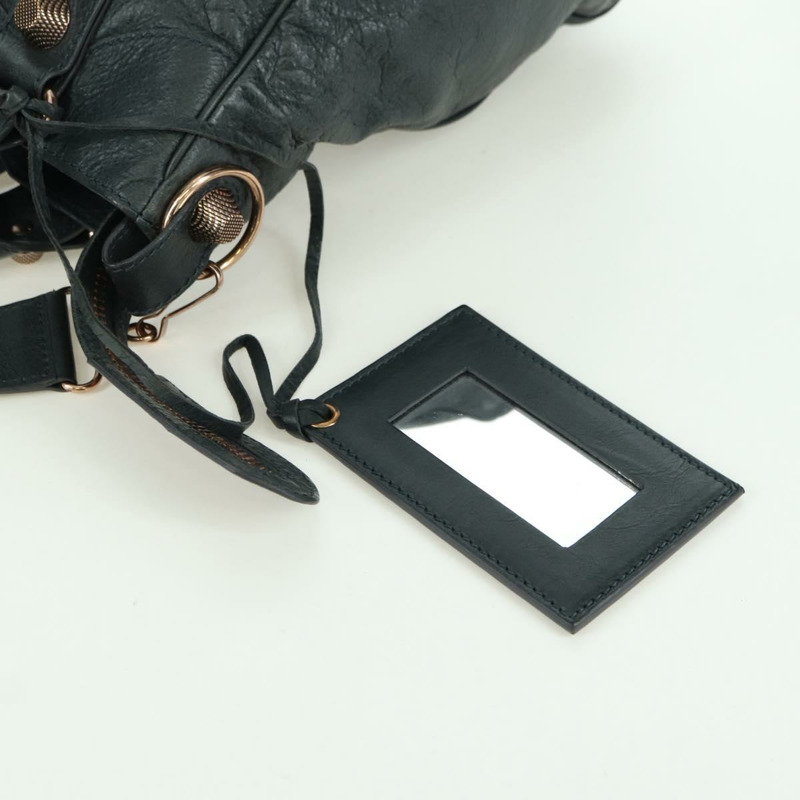 【日本直送】BALENCIAGA 經典 Vero 手提包 皮革 兩用 灰色/金色 263244 正品 yk20212SAM-18