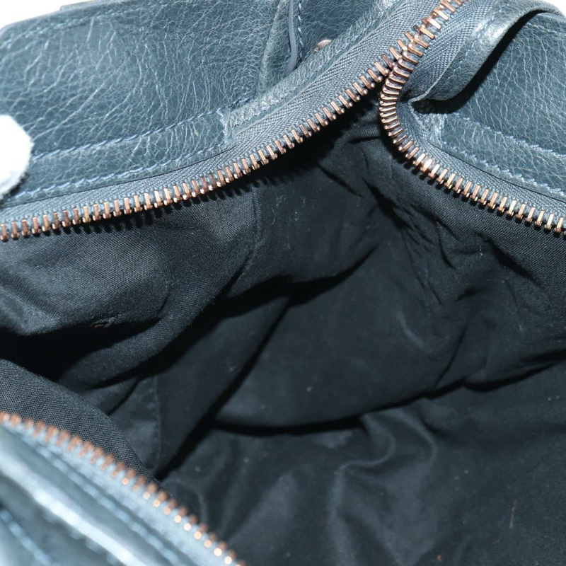 【日本直送】BALENCIAGA 經典 Vero 手提包 皮革 兩用 灰色/金色 263244 正品 yk20212SAM-22