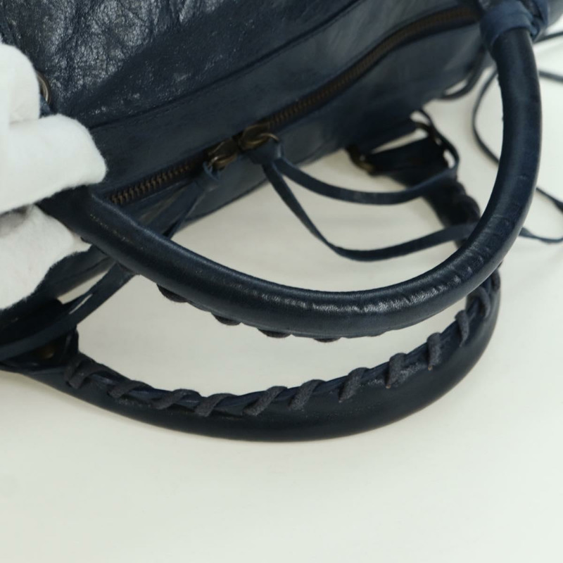 【日本直送】BALENCIAGA Twiggy 手提包 皮革 兩用 海軍藍 128523 正品 yk20202SAM-6