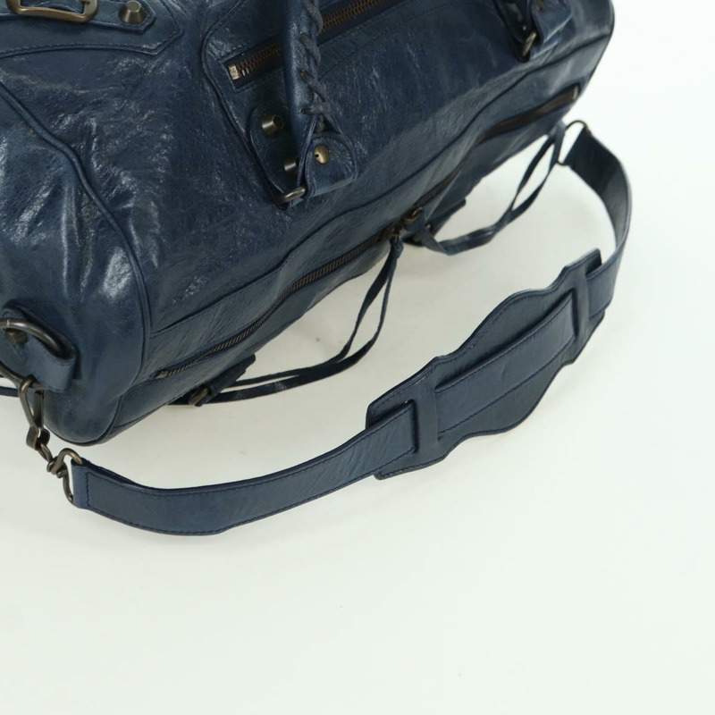 【日本直送】BALENCIAGA Twiggy 手提包 皮革 兩用 海軍藍 128523 正品 yk20202SAM-7