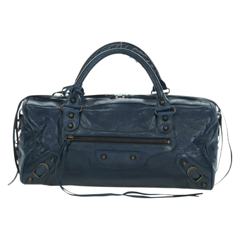 【日本直送】BALENCIAGA Twiggy 手提包 皮革 兩用 海軍藍 128523 正品 yk20202SAM-12