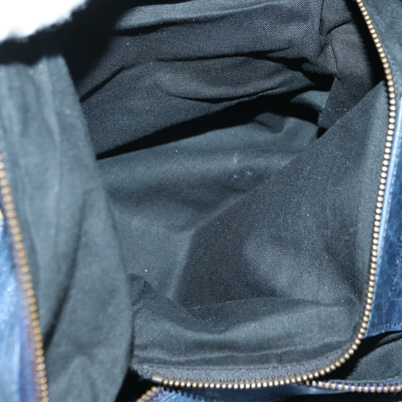 【日本直送】BALENCIAGA Twiggy 手提包 皮革 兩用 海軍藍 128523 正品 yk20202SAM-26