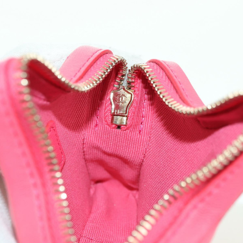 【日本直送】香奈兒 (CHANEL) 絎縫星形包飾 羊皮 粉紅色 金 CC 正品 YKZ1175SAM-17