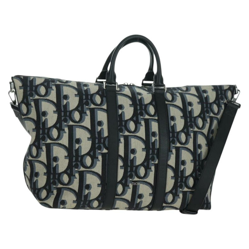 【日本直送】Christian Dior Trotter帆布旅行包 40吋 兩用款 海軍藍/銀色 正品 YKZ1047SAM-0