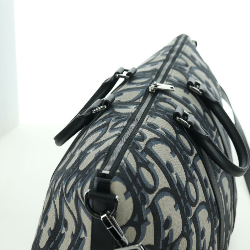 【日本直送】Christian Dior Trotter帆布旅行包 40吋 兩用款 海軍藍/銀色 正品 YKZ1047SAM-5